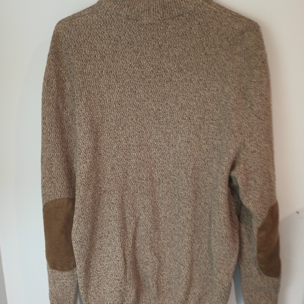 Chaps Men's Turtleneck Sweater in Tan - Picture 8 of 9